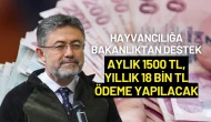 Hayvancılığa Bakanlıktan Destek: Aylık 1500 TL, Yıllık 18 Bin TL Ödeme Yapılacak