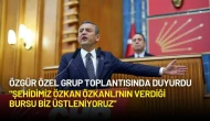 Özgür Özel Grup Toplantısında Duyurdu: "Şehidimiz Özkan Özkanlı'nın Verdiği Bursu Biz Üstleniyoruz"
