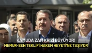Kamuda Zam Krizi: Memur-Sen Teklifi Hakem Heyeti'ne Taşıyor
