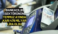 Bankacılık Sektörünün Temmuz Ayında Karı 479 Milyar Lira Oldu