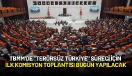 TBMM'de "Terörsüz Türkiye" Süreci İçin İlk Komisyon Toplantısı Bugün Yapılacak