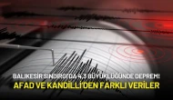 Balıkesir Sındırgı’da 4,3 Büyüklüğünde Deprem: AFAD ve Kandilli’den Farklı Veriler!