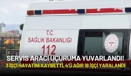 Servis Aracı Uçuruma Yuvarlandı: 3 İşçi Hayatını Kaybetti, 18 Yaralı