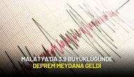 Malatya'da 3.9 Büyüklüğünde Deprem Meydana Geldi