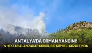 Antalya'da Orman Yangını: 4 Hektar Alan Zarar Gördü! Bir Şüpheli Gözaltında