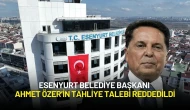 Esenyurt Belediye Başkanı Ahmet Özer’in Tahliye Talebi Reddedildi