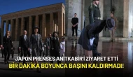 Japon Prenses Anıtkabir’i Ziyaret Etti: Bir Dakika Boyunca Başını Kaldırmadı!