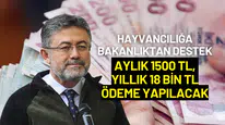 Hayvancılığa Bakanlıktan Destek: Aylık 1500 TL, Yıllık 18 Bin TL Ödeme Yapılacak
