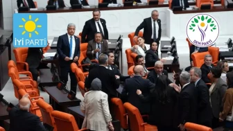 TBMM'de Tansiyon Yükseldi: İYİ Parti ve DEM Parti Vekilleri Birbirinin Üzerine Yürüdü!