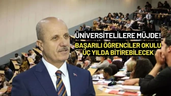 Üniversiteliler Dikkat! Artık Okulu Üç Yılda Bitirebileceksiniz