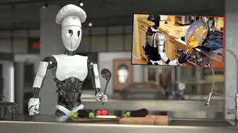 Robot Aşçıya 80 Bin Dolar Verdi: Yemek Yapmaya Çalışan Robot Mutfağı Birbirine Kattı!