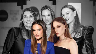 Serenay Sarıkaya 'Yılın Kadını' Seçildi! Gecede Dünyaca Ünlü Model ile Bir Araya Geldi