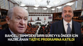 Devlet Bahçeli TBMM'deki Sırrı Süreyya Önder İçin Hazırlanan Taziye Programına Katıldı