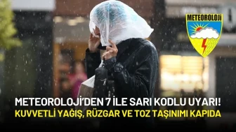 Meteoroloji Alarm Verdi: 7 İle Sarı Kodlu Uyarı! Kuvvetli Yağış, Rüzgar ve Toz Taşınımı Kapıda