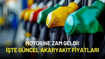 Motorine Zam Geldi! İşte Güncel Akaryakıt Fiyatları