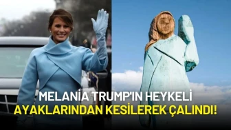 Melania Trump'ın Heykeli Slovenya’da Ayaklarından Kesilerek Çalındı!