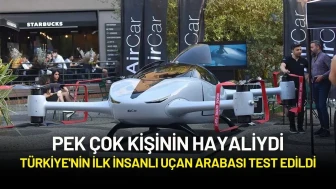 Türkiye'nin İlk İnsanlı Uçan Araba Testi Başarıyla Tamamlandı
