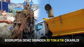 Bodrum'da Deniz Dibi Temizliği Devam Ediyor: 30 Ton Atık Çıkarıldı
