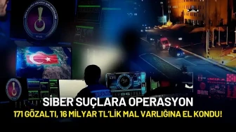 Siber Suçlarla Mücadelede Dev Operasyon: 171 Gözaltı, 16 Milyar TL’lik Mal Varlığına El Kondu!