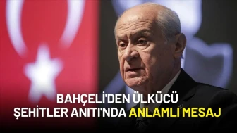 Bahçeli'den Ülkücü Şehitler Anıtı'nda Anlamlı Mesaj