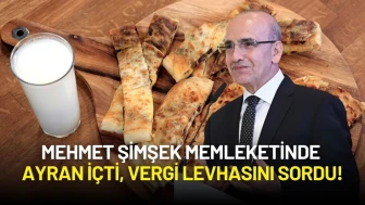 Mehmet Şimşek Memleketinde Ayran İçti, Vergi Levhasını Sordu!