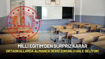 Ortaokullarda İkinci Yabancı Dil Zorunlu Oluyor! Tüm Sınıflara Almanca Dersi Geliyor