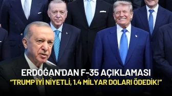 Erdoğan'dan F-35 Açıklaması: “Trump İyi Niyetli, 1.4 Milyar Doları Ödedik!”