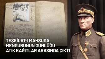 Teşkilat-ı Mahsusa Mensubunun Günlüğü Atık Kağıtlar Arasında Çıktı