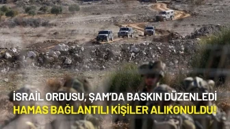 İsrail Ordusu, Şam Kırsalında Baskın Düzenledi: Hamas Bağlantılı Kişiler Alıkonuldu!