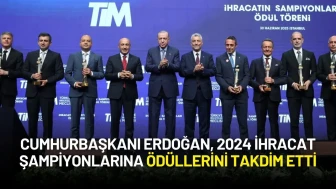 Cumhurbaşkanı Erdoğan, TİM Ödül Töreninde 2024 İhracat Şampiyonlarını Açıkladı