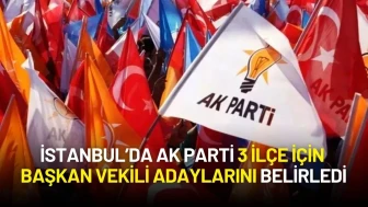İBB Soruşturması Sonrası AK Parti 3 İlçe İçin Başkan Vekili Adaylarını Belirledi