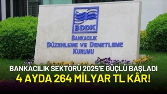 Bankacılık Sektörü 2025’e Güçlü Başladı: 4 Ayda 264 Milyar TL Kâr!