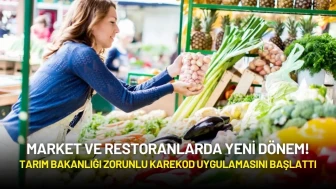 Market ve Restoranlarda Yeni Dönem! Tarım Bakanlığı Zorunlu Karekod Uygulamasını Başlattı