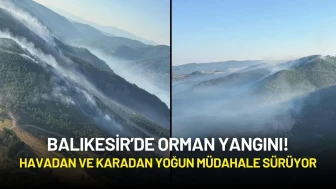 Balıkesir’de Orman Yangını! Havadan ve Karadan Yoğun Müdahale Sürüyor