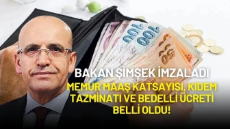 Mehmet Şimşek İmzaladı: Memur Maaş Katsayısı, Kıdem Tazminatı ve Bedelli Ücreti Belli Oldu!