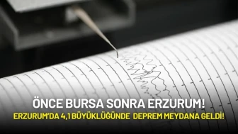 Erzurum’da 4,1 Büyüklüğünde Korkutan Deprem!