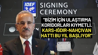 Bakan Uraloğlu Duyurdu: "Kars-Iğdır-Nahçıvan Hattı bu Yıl Başlıyor"