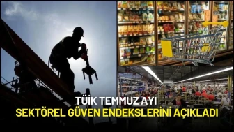 TÜİK Temmuz Ayı Sektörel Güven Endekslerini Açıkladı