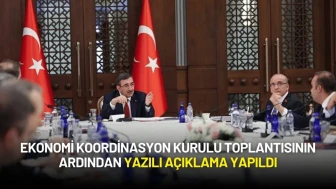 Ekonomi Koordinasyon Kurulu Toplantısının Ardından Yazılı Açıklama Yapıldı
