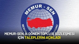 Memur-Sen, 8. Dönem Toplu İş Sözleşmesi İçin Taleplerini Açıkladı
