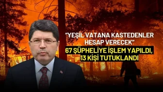 Bakan Tunç'tan Orman Yangınları Açıklaması: 67 Şüpheliye İşlem, 13 Tutuklama