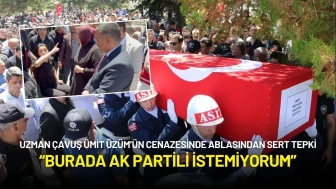 Şehit Olan Uzman Çavuş Ümit Üzüm’ün Cenazesinde Ablasından Sert Tepki: “Burada AK Partili İstemiyorum”