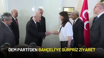 DEM Parti Heyetinden Bahçeli’ye Sürpriz Ziyaret