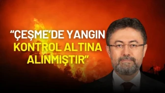 Çeşme’de Korkutan Yangın Kontrol Altına Alındı!