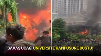 Savaş Uçağı Üniversite Kampüsüne Düştü!