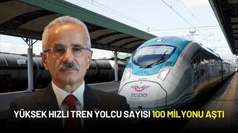 Türkiye Demir Yolu Ulaşımında Dev Adım! Yüksek Hızlı Tren Yolcu Sayısı 100 Milyonu Aştı
