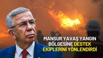 Mansur Yavaş’tan Yangın Bölgesine Destek Çıkarması: 31 Personel, 18 Araç Sahada