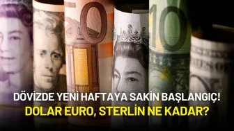 Dövizde Yeni Haftaya Sakin Başlangıç! Dolar Euro, Sterlin Ne Kadar?