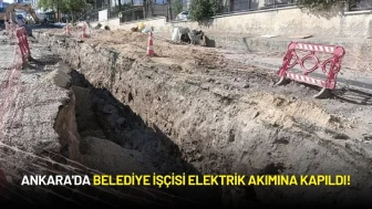 Ankara'da Belediye İşçisi Elektrik Akımına Kapıldı!