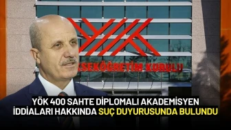 YÖK'ten 400 Sahte Diplomalı Akademisyen İddialarına Suç Duyurusu